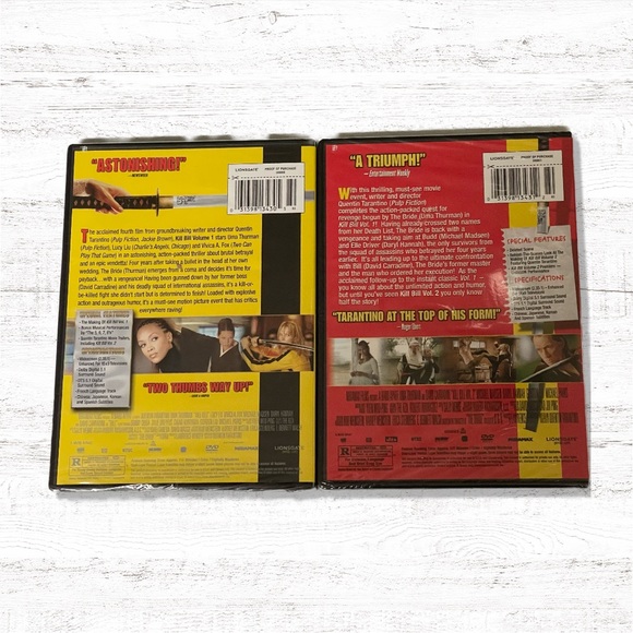 Kill Bill DVDs Volume 1 & 2 - Picture 2 of 2